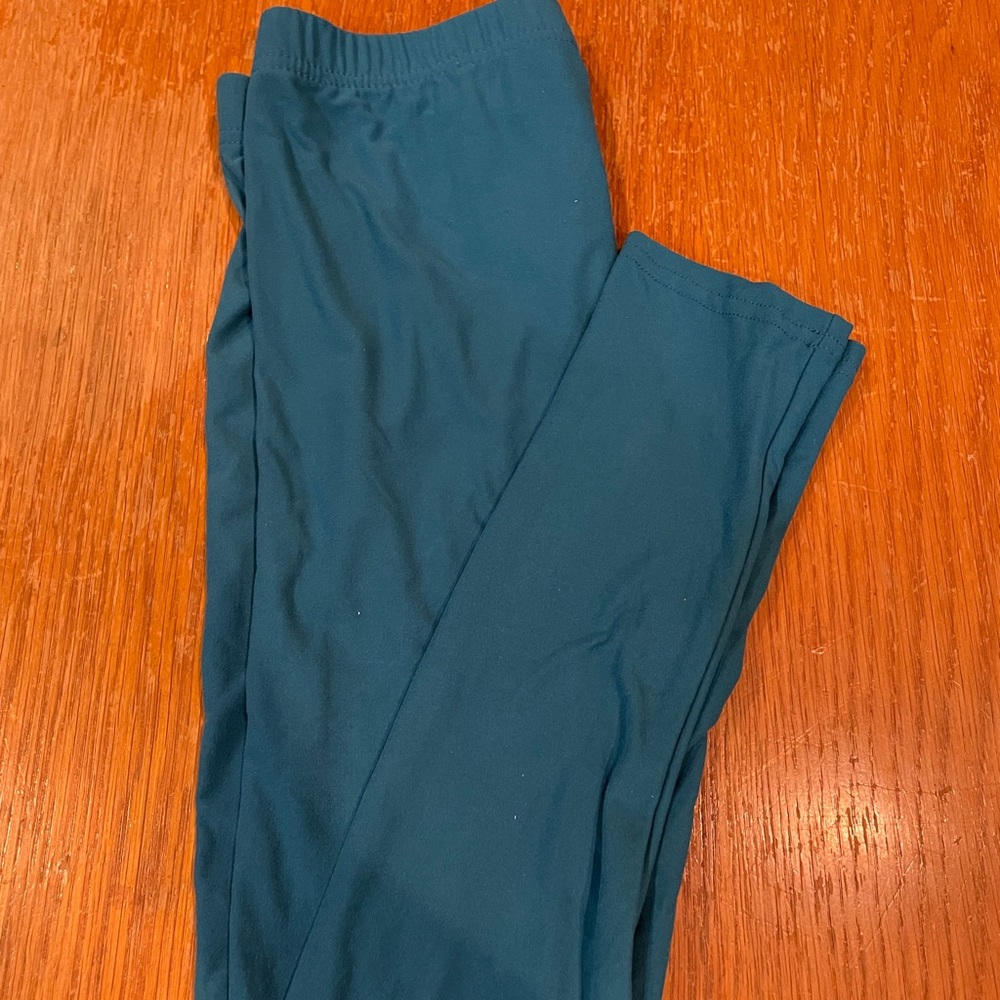 Tween teal leggings size 2